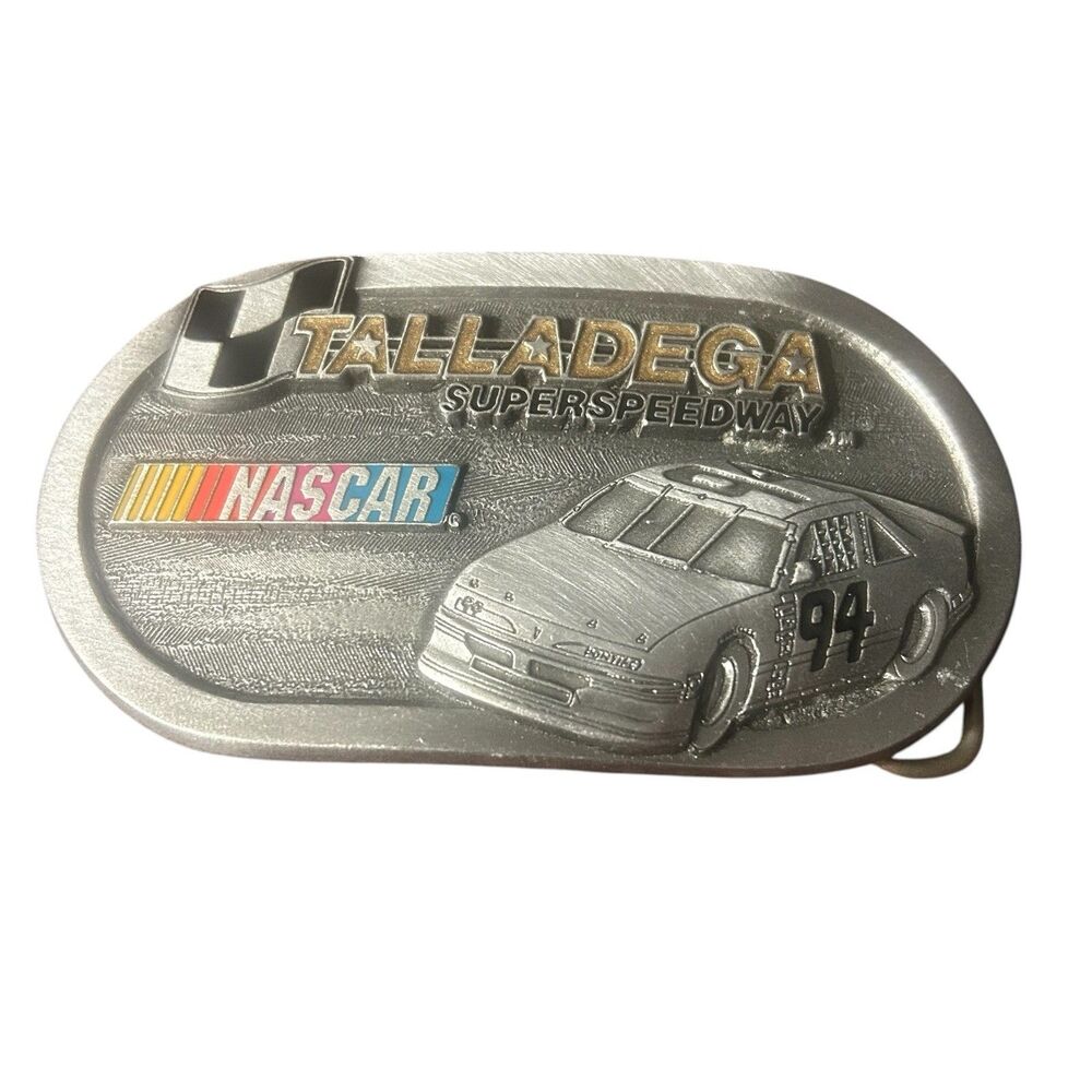 Vintage Talladega Super Speedway Nascar Belt Buckle